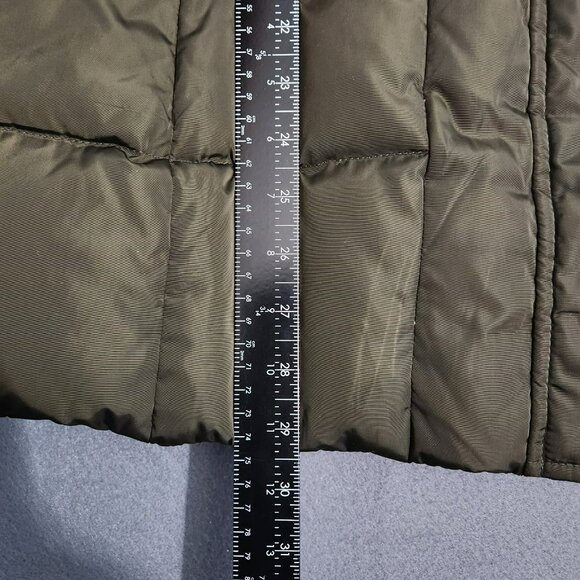 Michael Kors Women LP Army Green Down Quilted Puffer Winter Coat - Picture 12 of 14